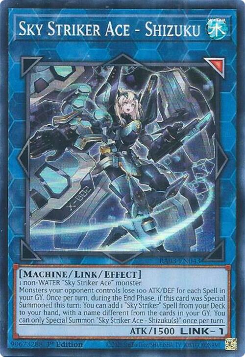 Sky Striker Ace - Shizuku [RA03-EN043] Super Rare | Cracking-Singles