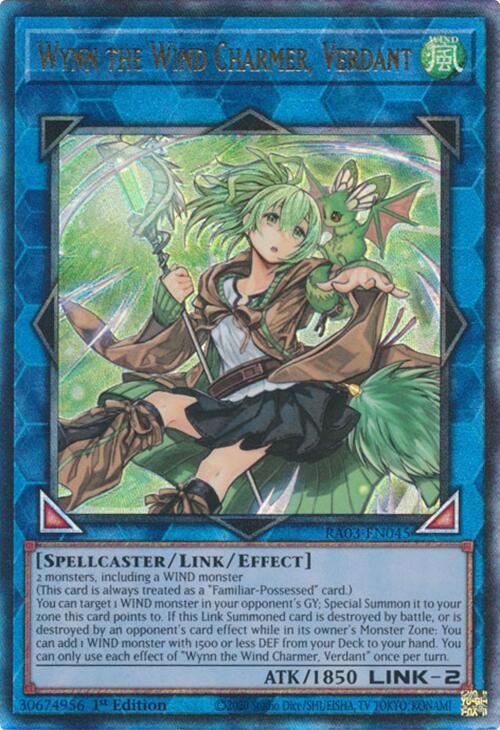 Wynn the Wind Charmer, Verdant (UTR) [RA03-EN045] Prismatic Ultimate Rare | Cracking-Singles