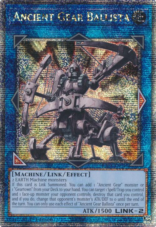 Ancient Gear Ballista (Quarter Century Secret Rare) [RA03-EN046] Quarter Century Secret Rare | Cracking-Singles