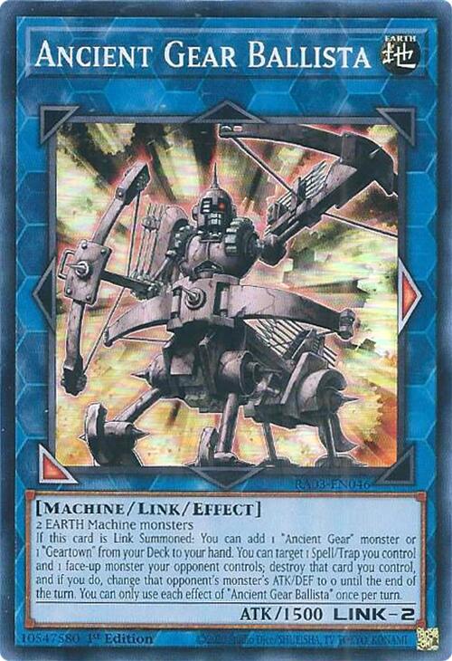 Ancient Gear Ballista [RA03-EN046] Super Rare | Cracking-Singles