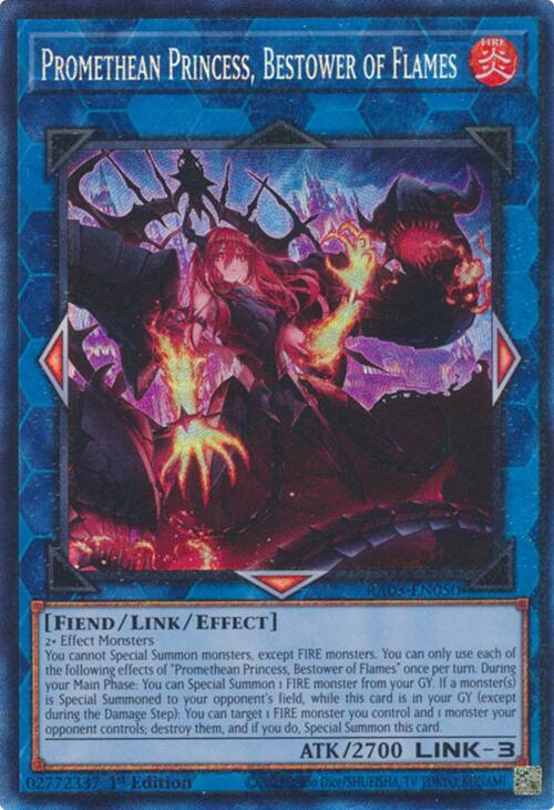 Promethean Princess, Bestower of Flames (CR) [RA03-EN050] Prismatic Collector's Rare | Cracking-Singles