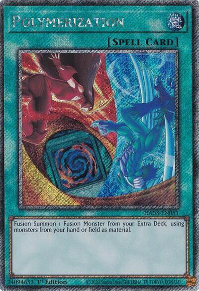 Polymerization (Platinum Secret Rare) [RA03-EN051] Platinum Secret Rare | Cracking-Singles