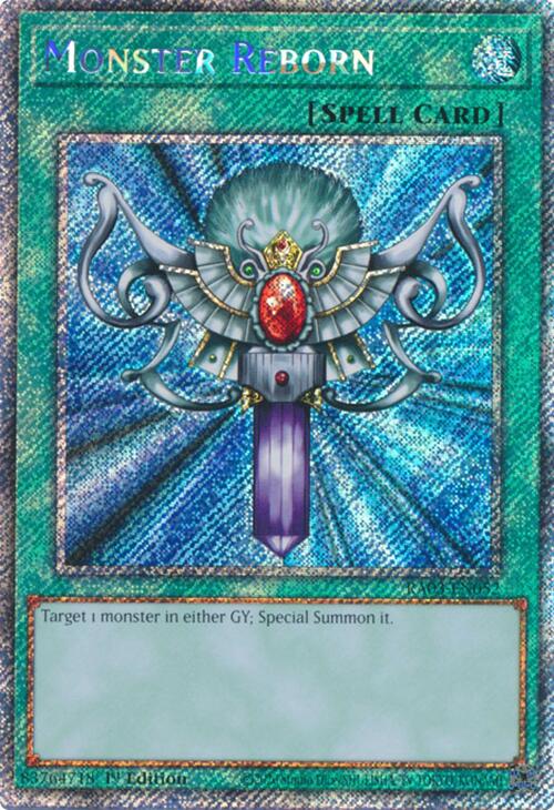 Monster Reborn (Platinum Secret Rare) [RA03-EN052] Platinum Secret Rare | Cracking-Singles