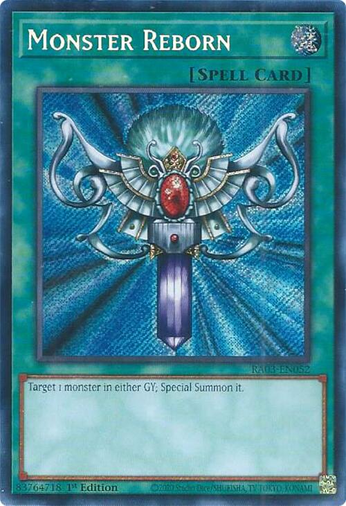 Monster Reborn (Secret Rare) [RA03-EN052] Secret Rare | Cracking-Singles