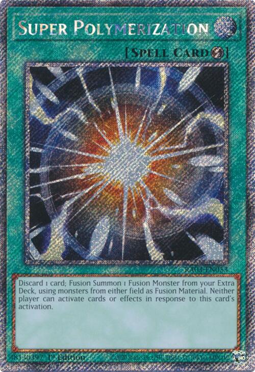 Super Polymerization (Platinum Secret Rare) [RA03-EN053] Platinum Secret Rare | Cracking-Singles