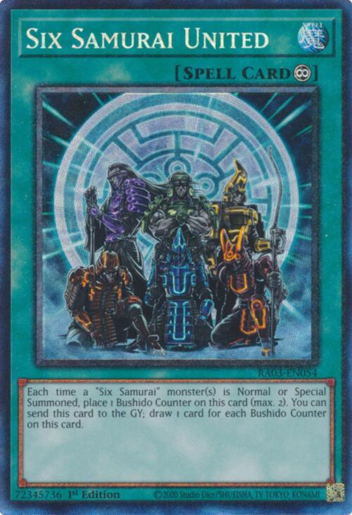 Six Samurai United (CR) [RA03-EN054] Prismatic Collector's Rare | Cracking-Singles