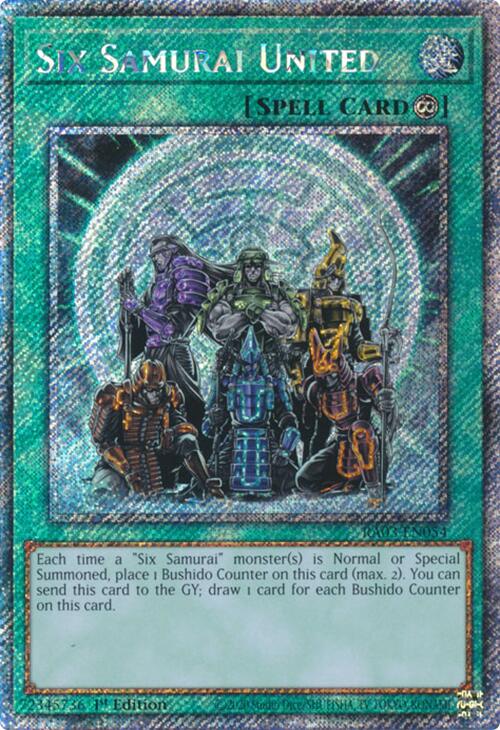 Six Samurai United (Platinum Secret Rare) [RA03-EN054] Platinum Secret Rare | Cracking-Singles