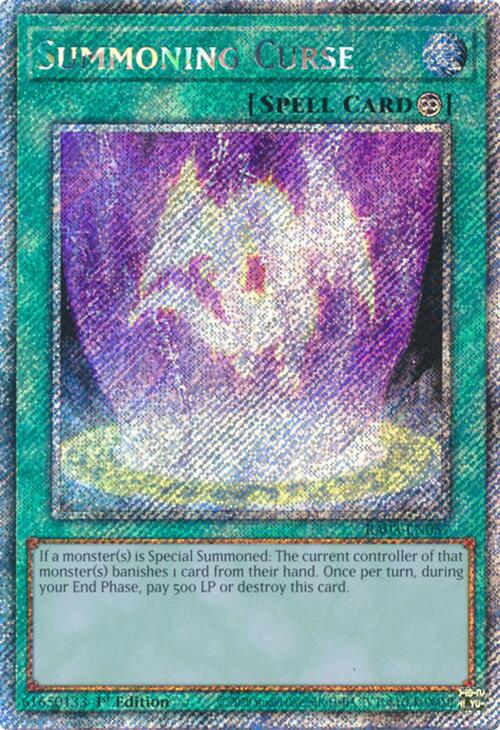 Summoning Curse (Platinum Secret Rare) [RA03-EN057] Platinum Secret Rare | Cracking-Singles