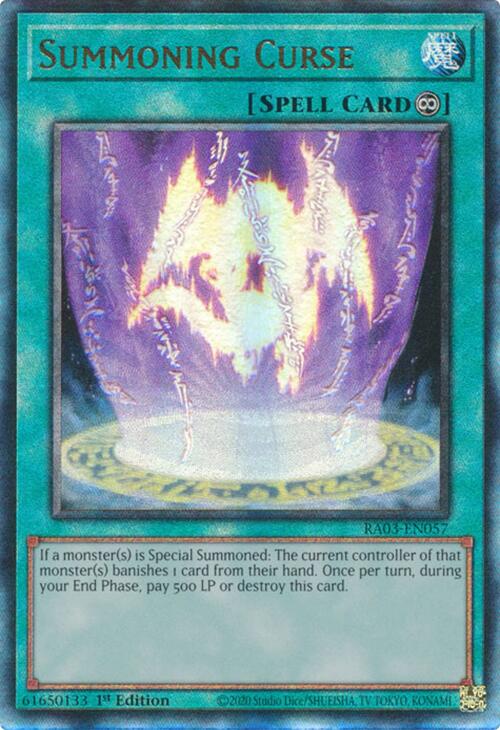 Summoning Curse (UTR) [RA03-EN057] Prismatic Ultimate Rare | Cracking-Singles