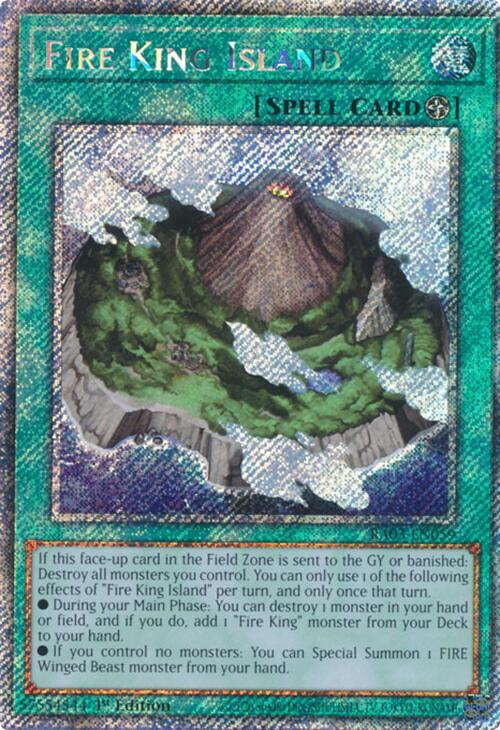 Fire King Island (Platinum Secret Rare) [RA03-EN059] Platinum Secret Rare | Cracking-Singles