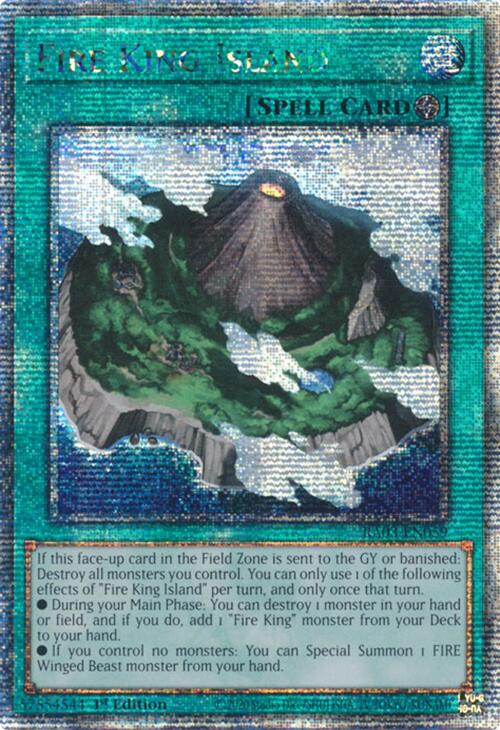 Fire King Island (Quarter Century Secret Rare) [RA03-EN059] Quarter Century Secret Rare | Cracking-Singles