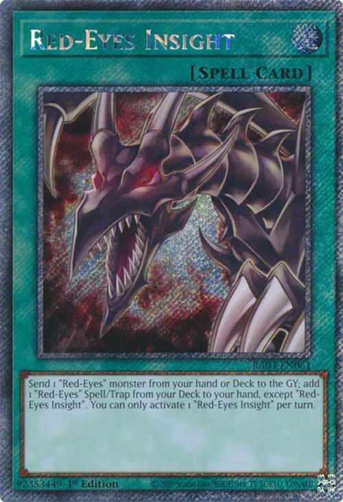 Red-Eyes Insight (Platinum Secret Rare) [RA03-EN061] Platinum Secret Rare | Cracking-Singles