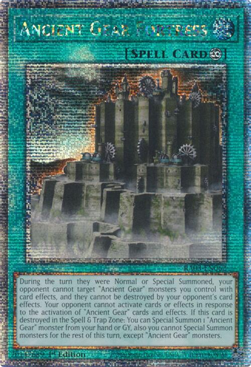 Ancient Gear Fortress (Quarter Century Secret Rare) [RA03-EN062] Quarter Century Secret Rare | Cracking-Singles