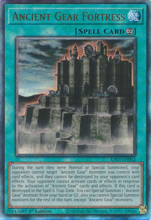 Ancient Gear Fortress (UTR) [RA03-EN062] Prismatic Ultimate Rare | Cracking-Singles