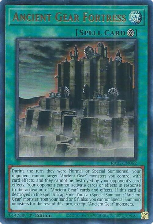 Ancient Gear Fortress (UR) [RA03-EN062] Ultra Rare | Cracking-Singles