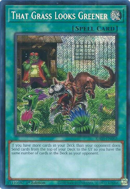 That Grass Looks Greener (Secret Rare) [RA03-EN063] Secret Rare | Cracking-Singles