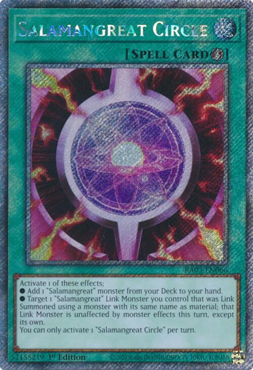 Salamangreat Circle (Platinum Secret Rare) [RA03-EN066] Platinum Secret Rare | Cracking-Singles