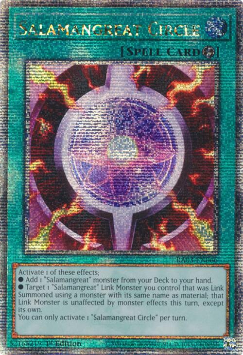 Salamangreat Circle (Quarter Century Secret Rare) [RA03-EN066] Quarter Century Secret Rare | Cracking-Singles