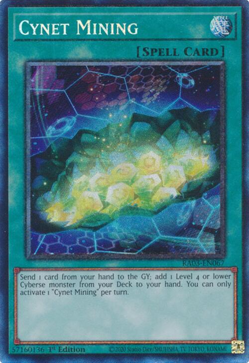 Cynet Mining (CR) [RA03-EN067] Prismatic Collector's Rare | Cracking-Singles