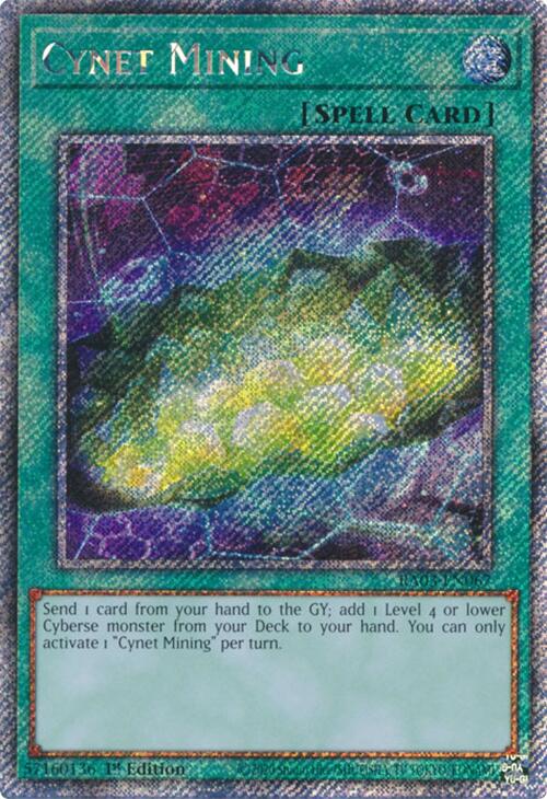 Cynet Mining (Platinum Secret Rare) [RA03-EN067] Platinum Secret Rare | Cracking-Singles