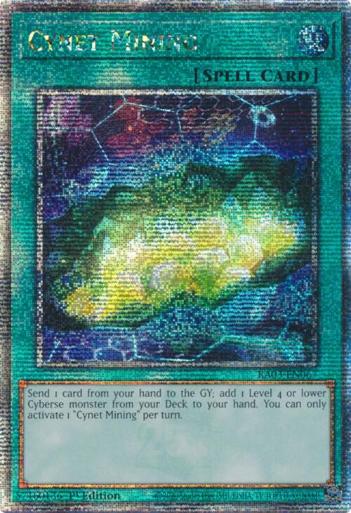 Cynet Mining (Quarter Century Secret Rare) [RA03-EN067] Quarter Century Secret Rare | Cracking-Singles