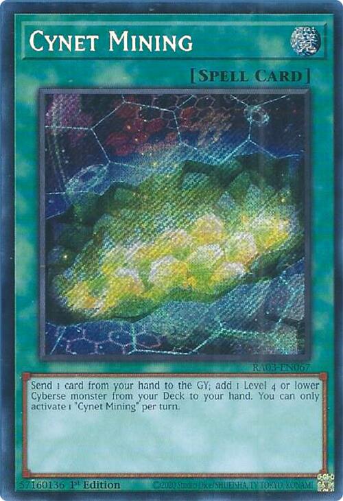 Cynet Mining (Secret Rare) [RA03-EN067] Secret Rare | Cracking-Singles