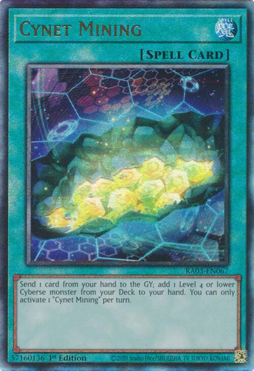 Cynet Mining (UTR) [RA03-EN067] Prismatic Ultimate Rare | Cracking-Singles