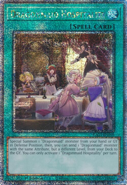 Dragonmaid Hospitality (Quarter Century Secret Rare) [RA03-EN068] Quarter Century Secret Rare | Cracking-Singles