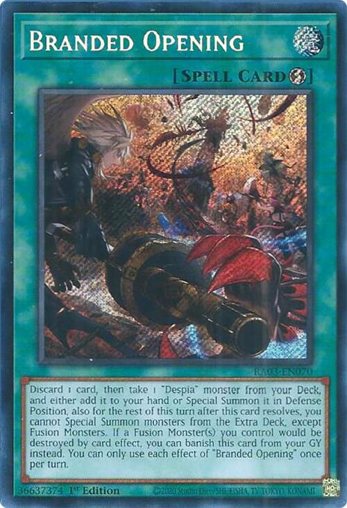 Branded Opening (Secret Rare) [RA03-EN070] Secret Rare | Cracking-Singles