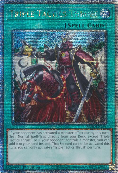 Triple Tactics Thrust (Quarter Century Secret Rare) [RA03-EN072] Quarter Century Secret Rare | Cracking-Singles