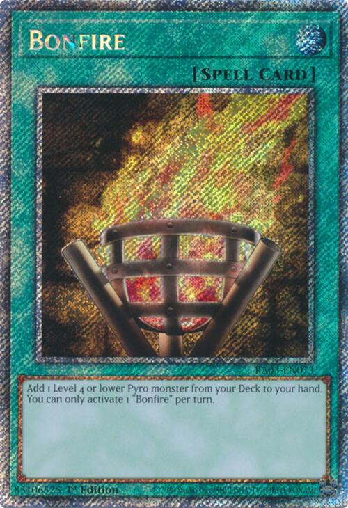 Bonfire (Platinum Secret Rare) [RA03-EN073] Platinum Secret Rare | Cracking-Singles