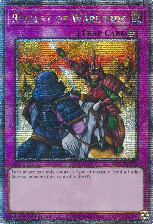 Rivalry of Warlords (Quarter Century Secret Rare) [RA03-EN075] Quarter Century Secret Rare | Cracking-Singles