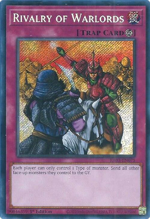 Rivalry of Warlords (Secret Rare) [RA03-EN075] Secret Rare | Cracking-Singles