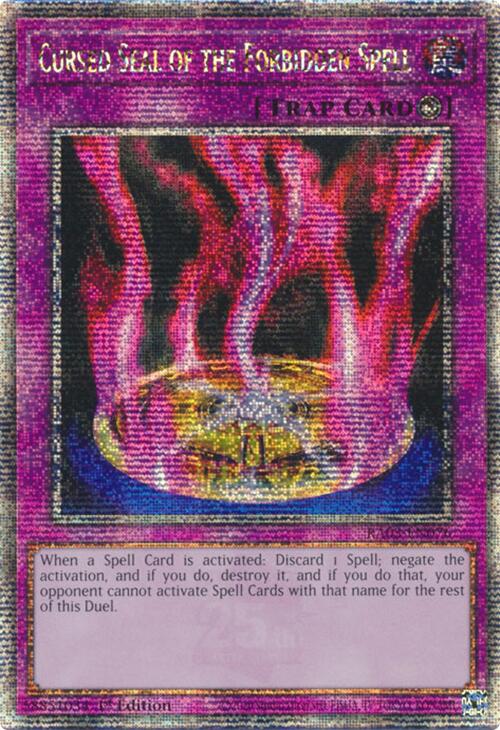 Cursed Seal of the Forbidden Spell (Quarter Century Secret Rare) [RA03-EN076] Quarter Century Secret Rare | Cracking-Singles