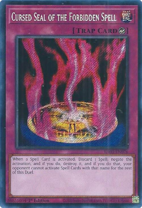 Cursed Seal of the Forbidden Spell (Secret Rare) [RA03-EN076] Secret Rare | Cracking-Singles