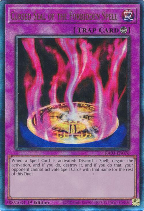 Cursed Seal of the Forbidden Spell (UTR) [RA03-EN076] Prismatic Ultimate Rare | Cracking-Singles