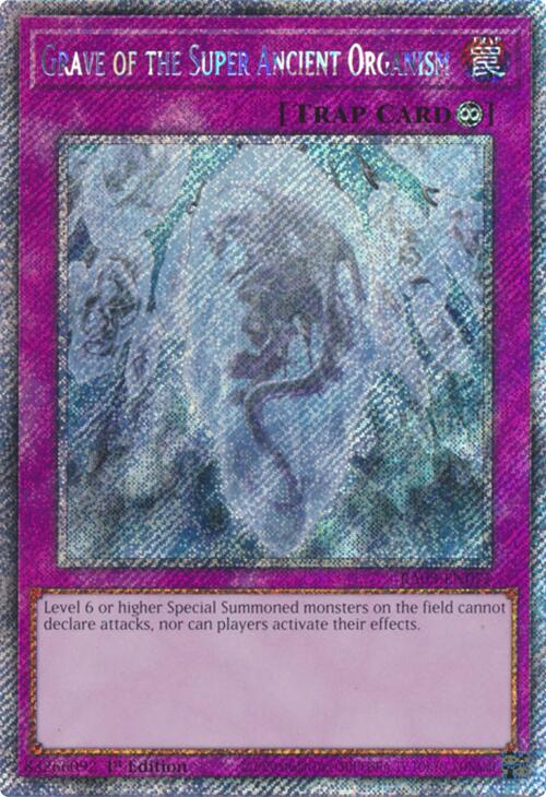 Grave of the Super Ancient Organism (Platinum Secret Rare) [RA03-EN077] Platinum Secret Rare | Cracking-Singles