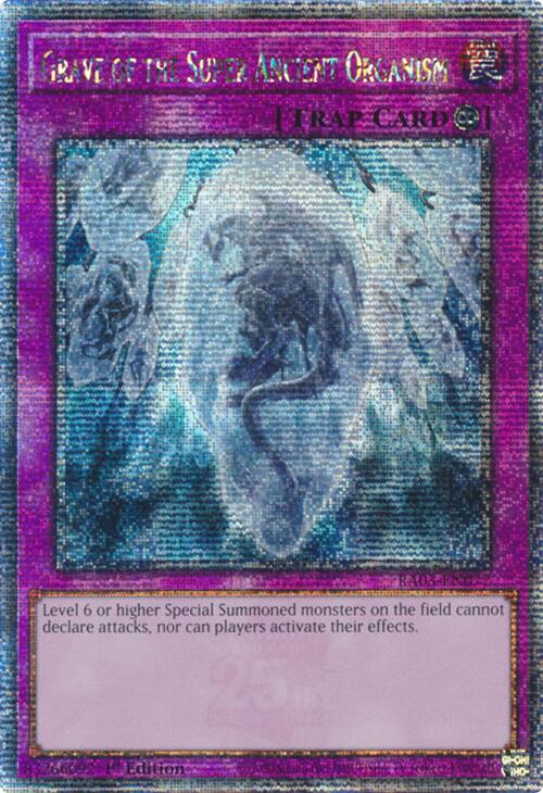 Grave of the Super Ancient Organism (Quarter Century Secret Rare) [RA03-EN077] Quarter Century Secret Rare | Cracking-Singles