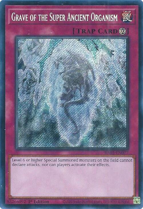 Grave of the Super Ancient Organism (Secret Rare) [RA03-EN077] Secret Rare | Cracking-Singles