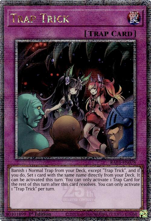 Trap Trick (Quarter Century Secret Rare) [RA03-EN078] Quarter Century Secret Rare | Cracking-Singles