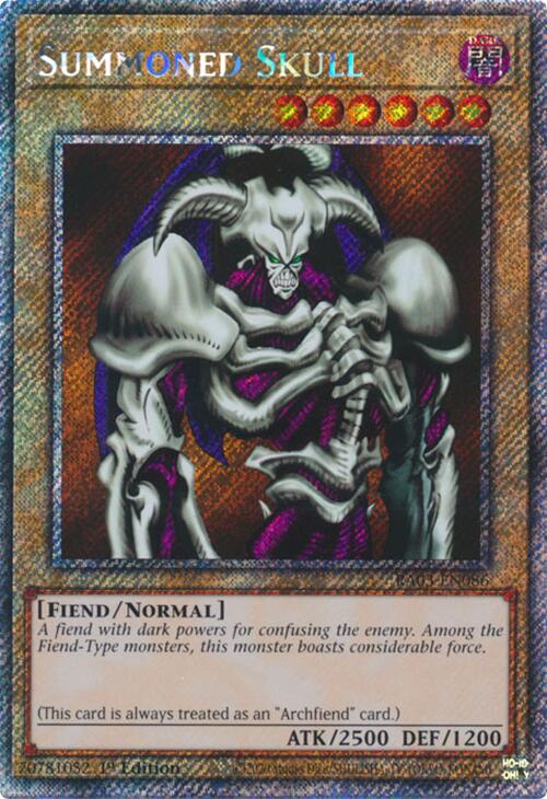 Summoned Skull (Platinum Secret Rare) [RA03-EN086] Platinum Secret Rare | Cracking-Singles