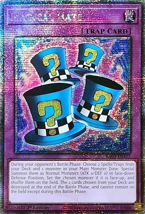 Magical Hats (Quarter Century Secret Rare) [RA03-EN107] Quarter Century Secret Rare | Cracking-Singles