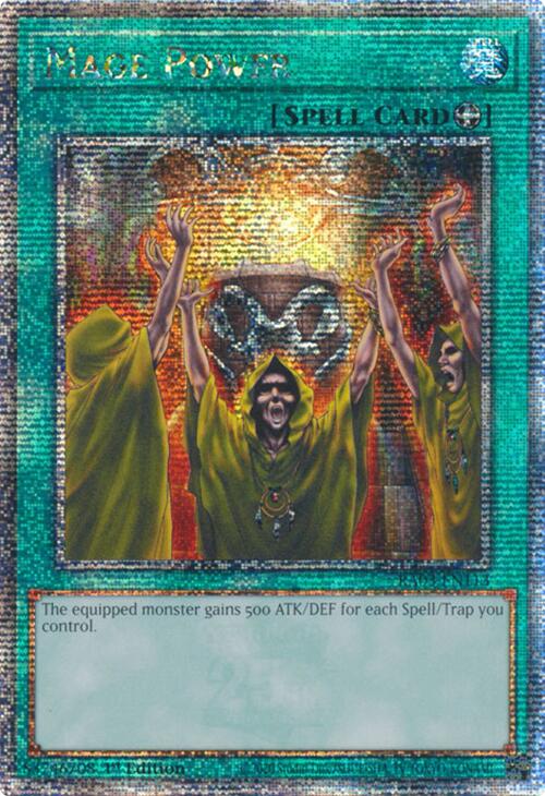 Mage Power (Quarter Century Secret Rare) [RA03-EN113] Quarter Century Secret Rare | Cracking-Singles