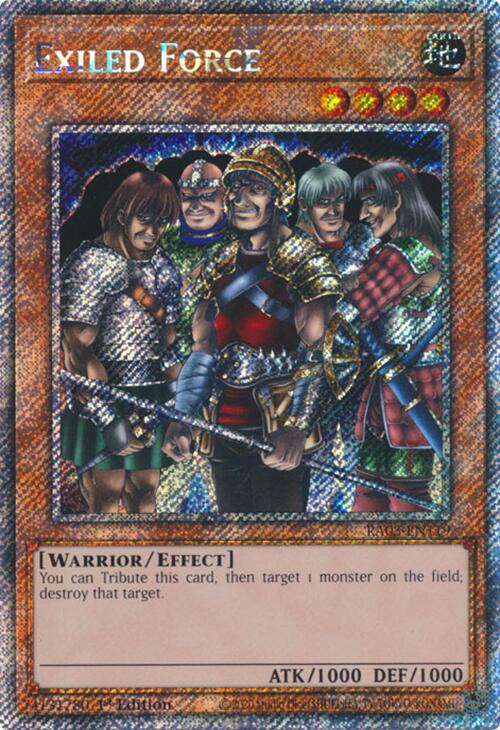 Exiled Force (Platinum Secret Rare) [RA03-EN119] Platinum Secret Rare | Cracking-Singles