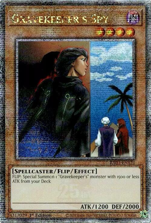 Gravekeeper's Spy (Quarter Century Secret Rare) [RA03-EN121] Quarter Century Secret Rare | Cracking-Singles