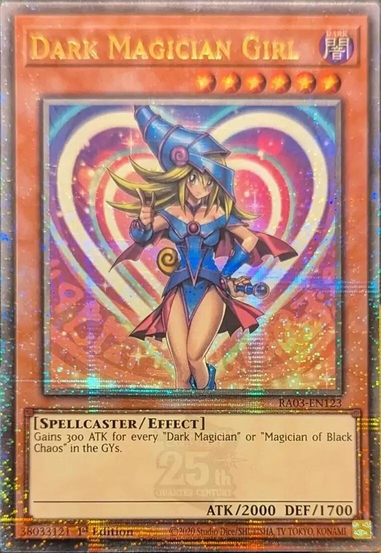 Dark Magician Girl (Quarter Century Secret Rare) [RA03-EN123] Quarter Century Secret Rare | Cracking-Singles