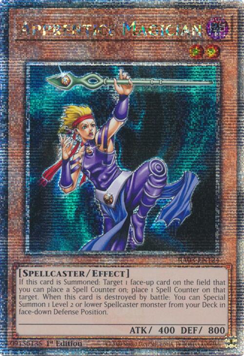 Apprentice Magician (Quarter Century Secret Rare) [RA03-EN124] Quarter Century Secret Rare | Cracking-Singles