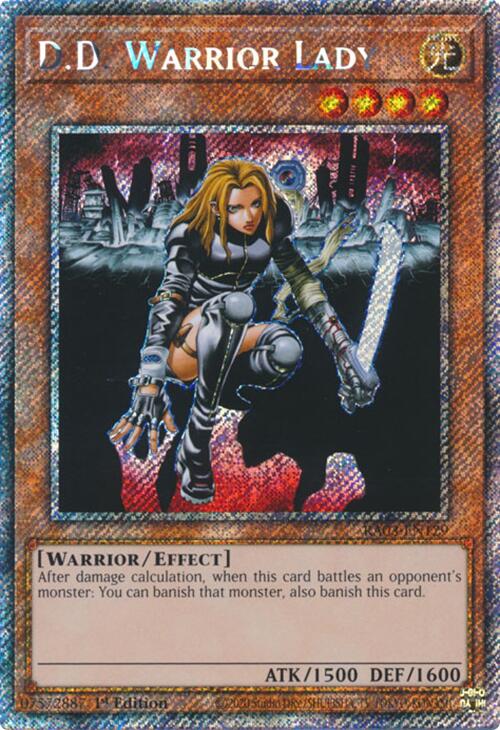 D.D. Warrior Lady (Platinum Secret Rare) [RA03-EN129] Platinum Secret Rare | Cracking-Singles