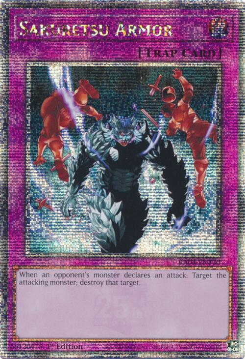 Sakuretsu Armor (Quarter Century Secret Rare) [RA03-EN130] Quarter Century Secret Rare | Cracking-Singles