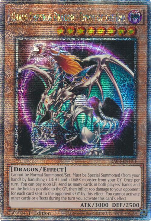 Chaos Emperor Dragon - Envoy of the End (Quarter Century Secret Rare) [RA03-EN133] Quarter Century Secret Rare | Cracking-Singles